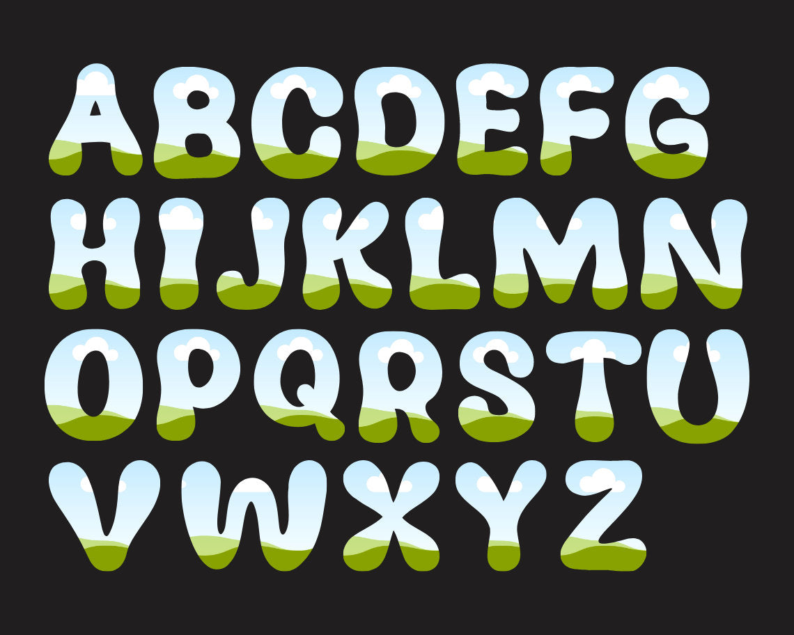 Doodle Letters Canva Frames