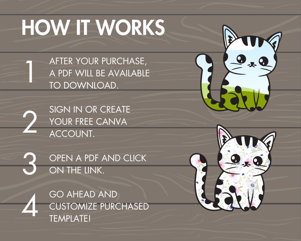 Design Your Own Cat Canva Frames, Cute Cats Canva Template, Funny Kawaii Cats Canva Stickers, Drag and Drop Anime Cats, Cat Lover Design