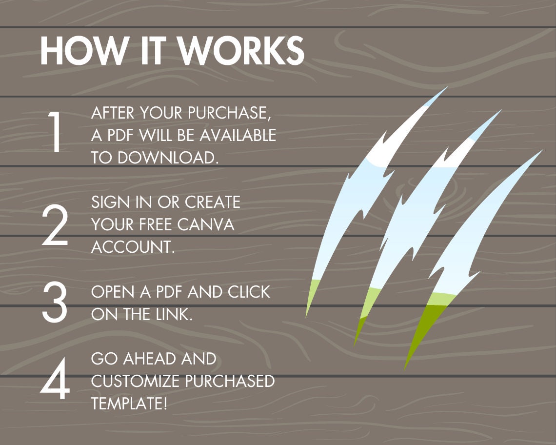 Design Your Own Claw Scratch Canva Frames, Claw Mark Canva Templates, Drag and Drop, Editable Animal Paw Scratches, Scratches Clip Art