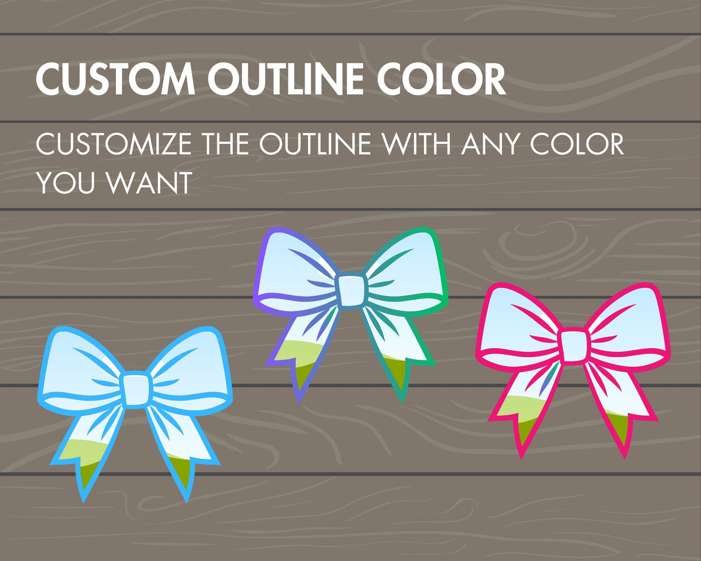ribbon bow canva frames