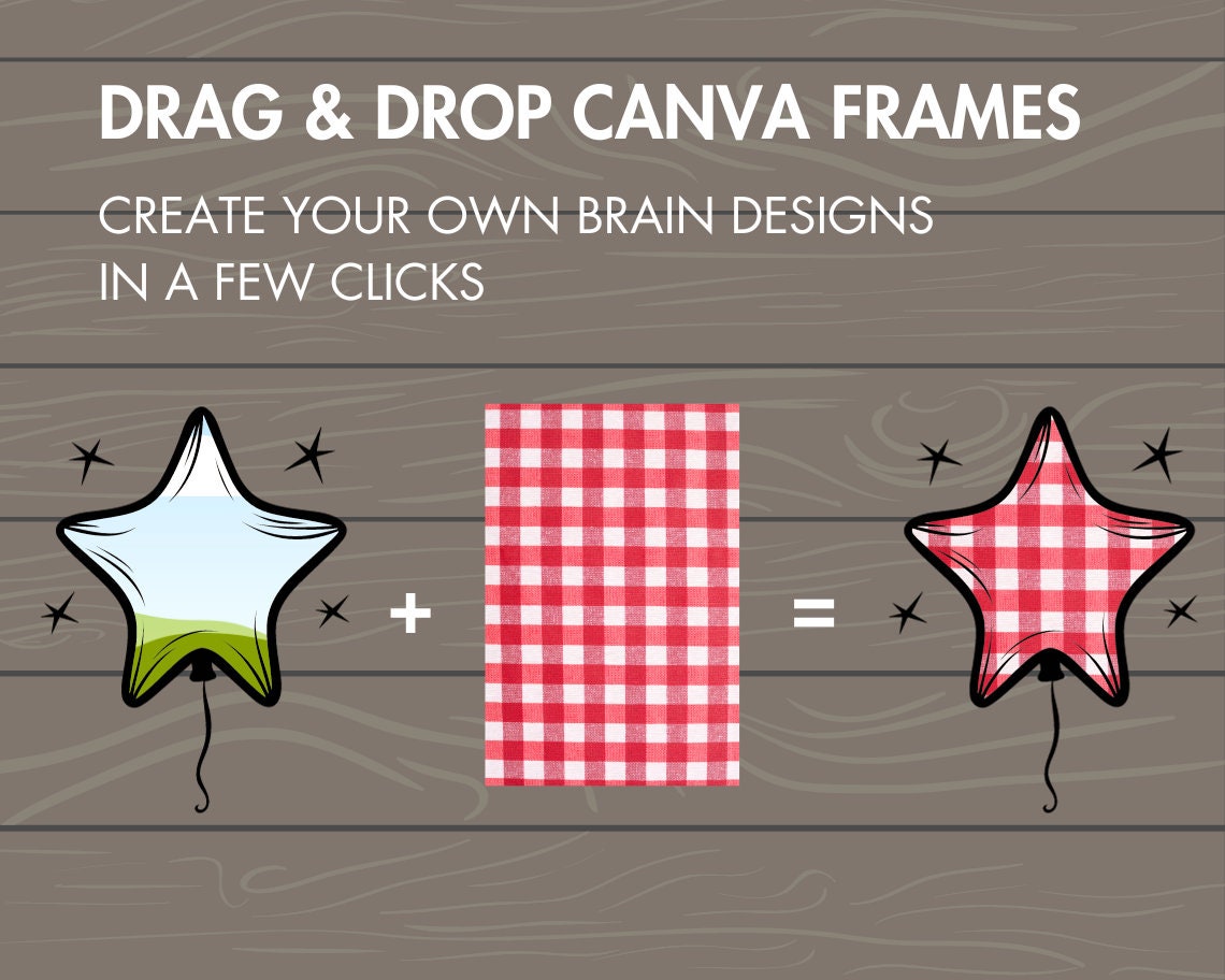 Design Your Own Ballons Canva Frames, Air Ballon Canva Templates, Easy Drag and Drop, Birthday Ballon, Ballon Silhouette, Mouse Ears Balloon