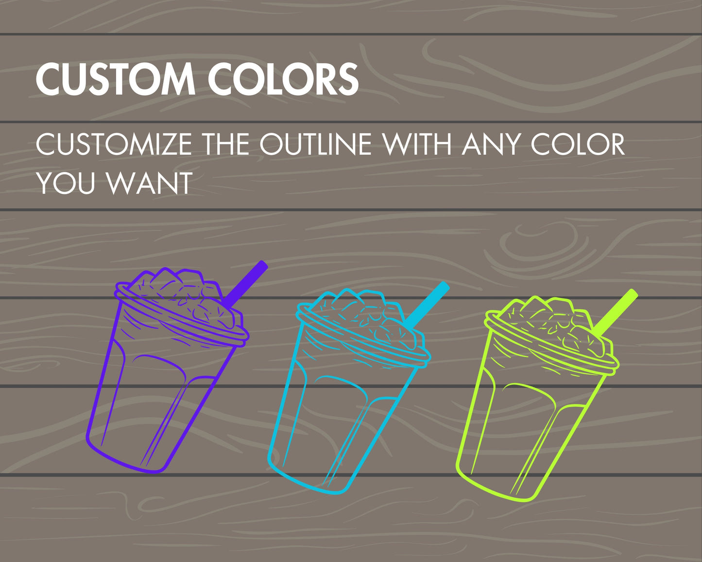 Design Your Own Coffee Cold Cups on Canva, Coffee Cup Canva Template, Easy Drag and Drop, Multi-Layer Canva Frames Bundle, Coffee Lover PNG