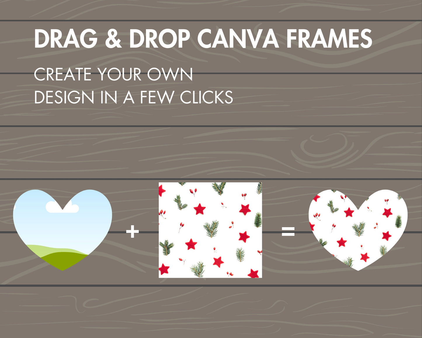 Christmas Snowflakes Canva Frames