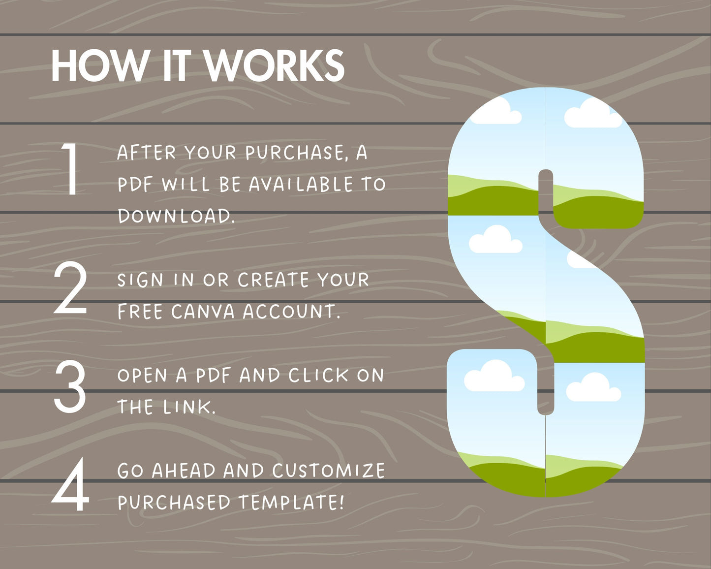Design Your Own Photo Collage in Canva, Letters & Numbers Canva Frames Bundle, Drag and Drop Canva Template, Editable Letters Photo Collage
