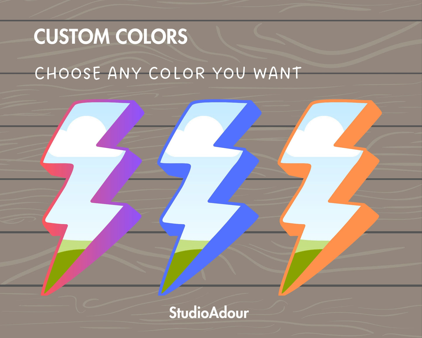 Design Your Own Lightning Bolt Canva Frames, Thunder Canva Template, Drag and Drop Photo, Editable Lightning PNG, Canva Frames Bundle
