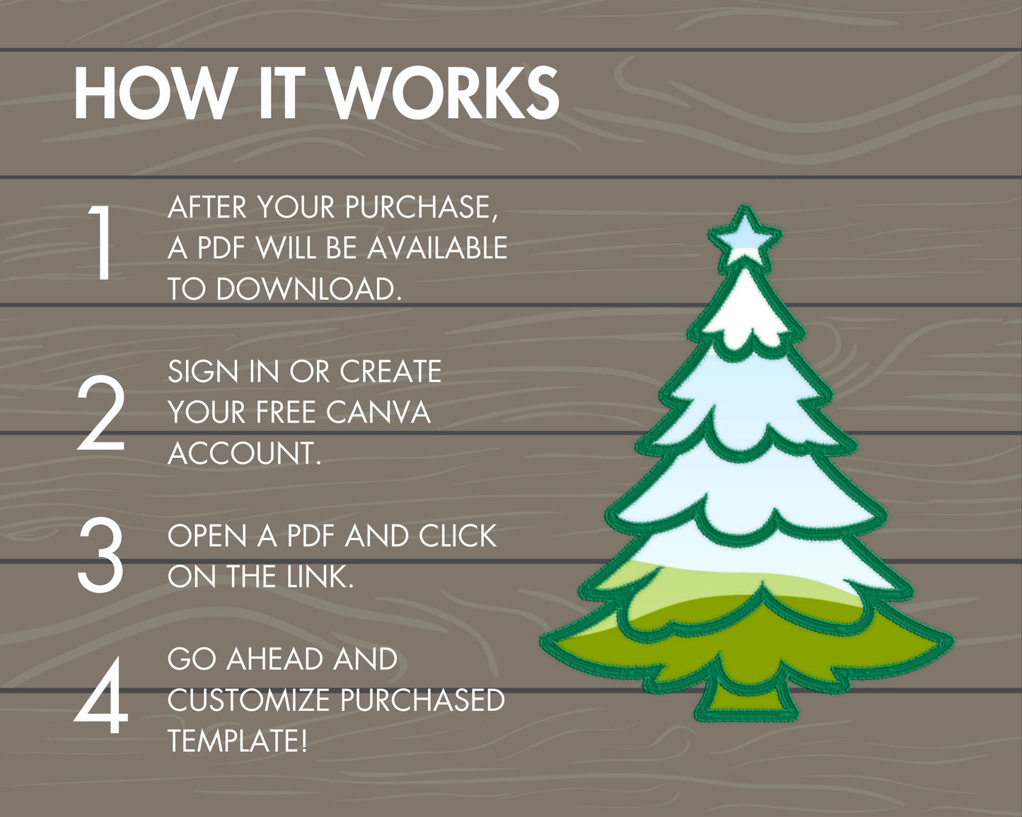 Design Your Own Christmas Canva Frames, Christmas Template, Faux embroidery Christmas Designs, Drag and Drop, Xmas Tree Santa Deer PNG