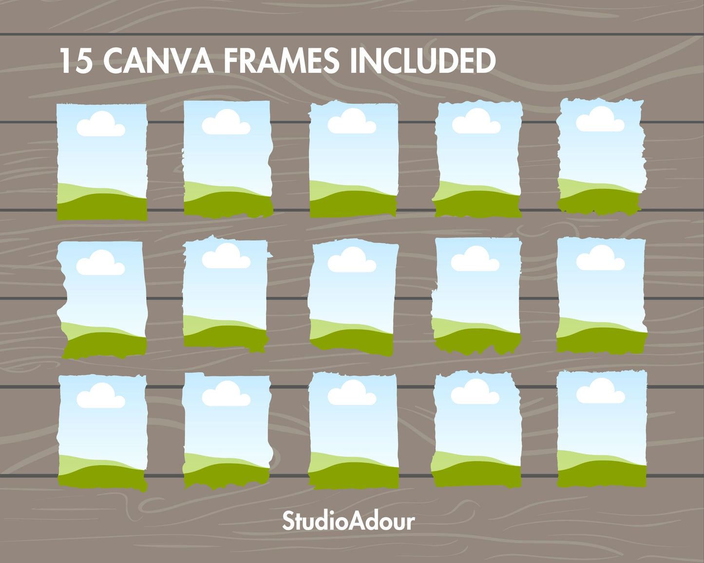 Design Your Own Grunge Pages, Vintage Paper Canva Template, Easy Drag and Drop, Ancient Frame, Editable Old Paper Pages, Commercial Use