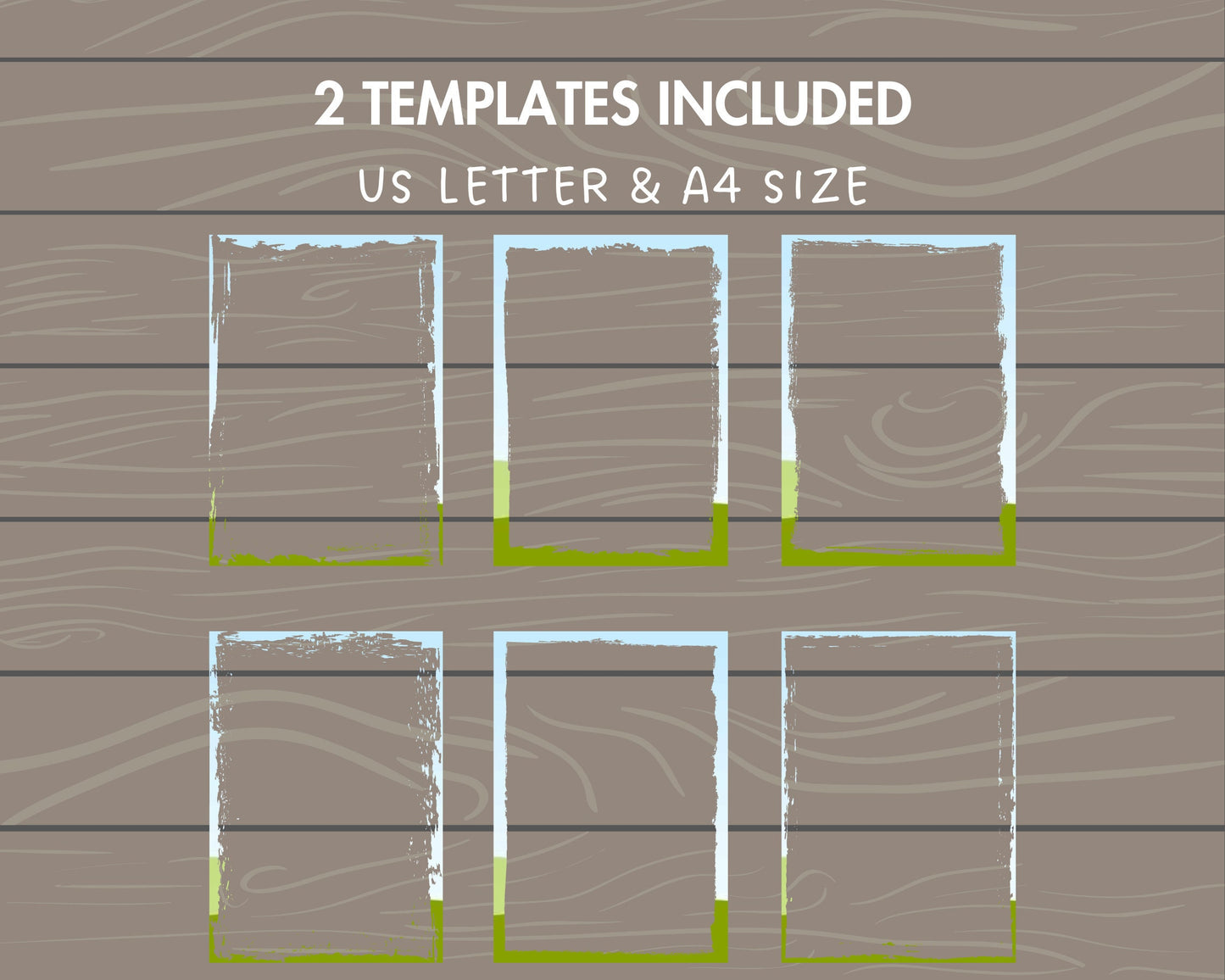 Design Your Own Grunge Edge Canva Frames, Grunge Border Canva Templates, Easy Drag and Drop, Weathered Border, Editable Aged Photo Frames