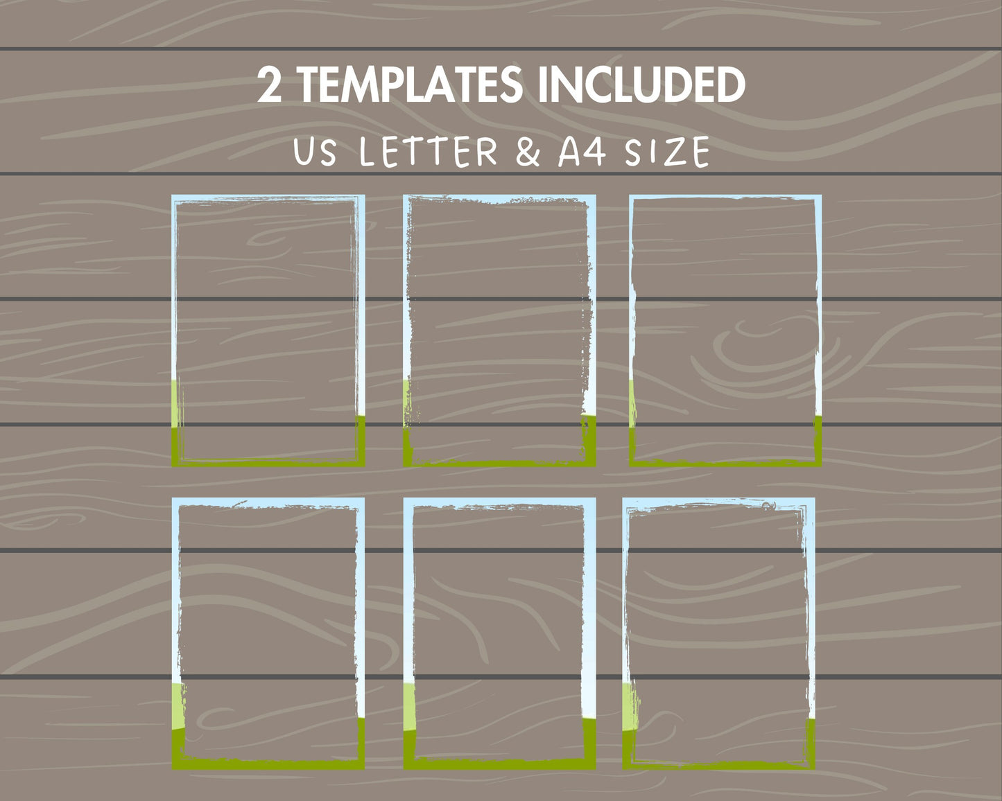 Design Your Own Grunge Edge Canva Frames, Grunge Border Canva Templates, Easy Drag and Drop, Weathered Border, Editable Aged Photo Frames