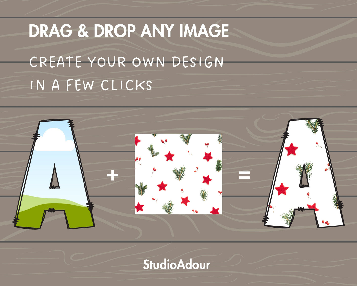 Design Your Own Uppercase Doodle Letters on Canva, Uppercase Doodle Letters Canva Template, Drag and Drop, Editable Canva Doodle Alphabet