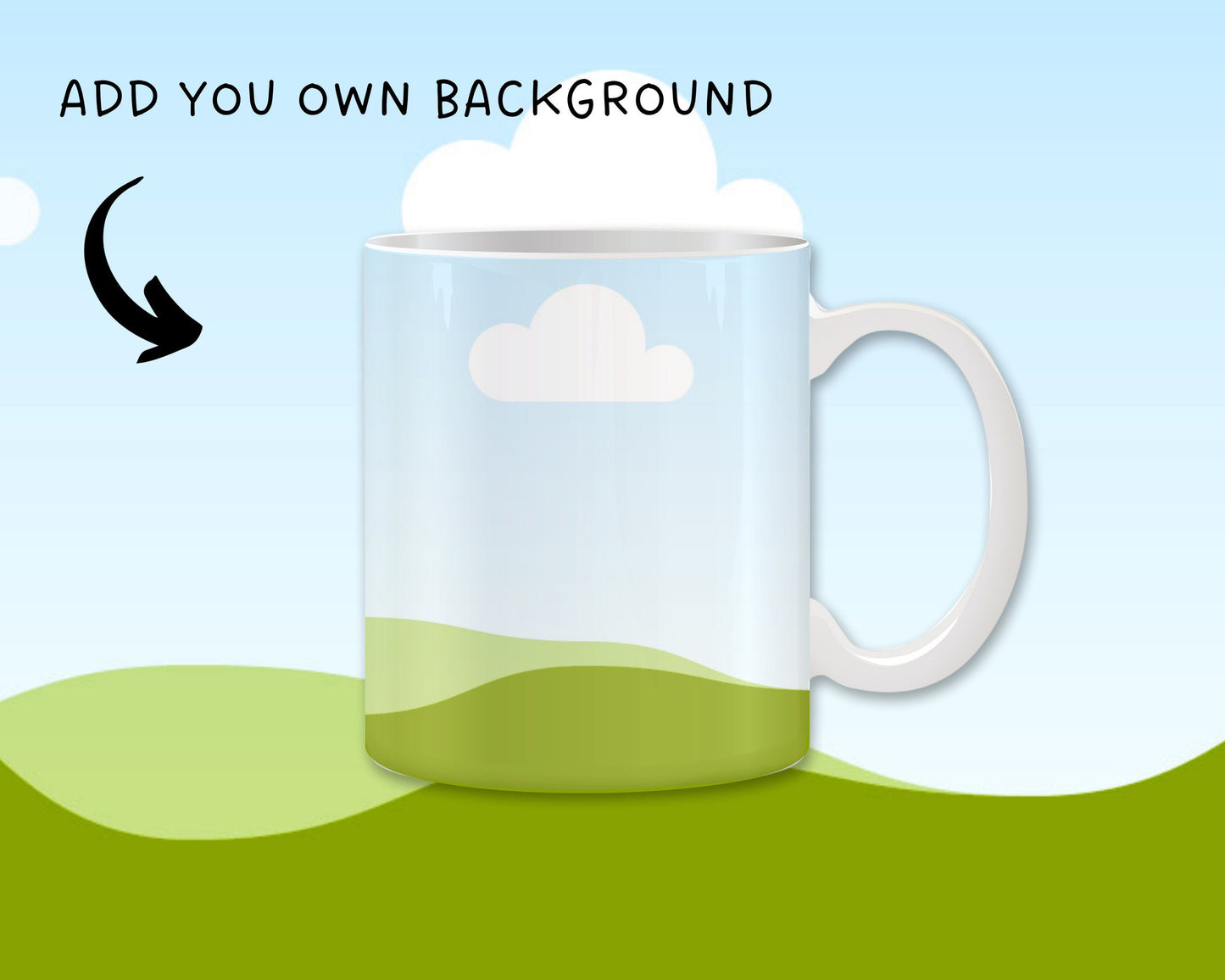 11 Oz Mug Canva Mockup, Mug Canva Frame, Easy Drag and Drop Photo, Coffee Mug Canva Template, Editable Mug Mockup Canva, Sublimation Designs