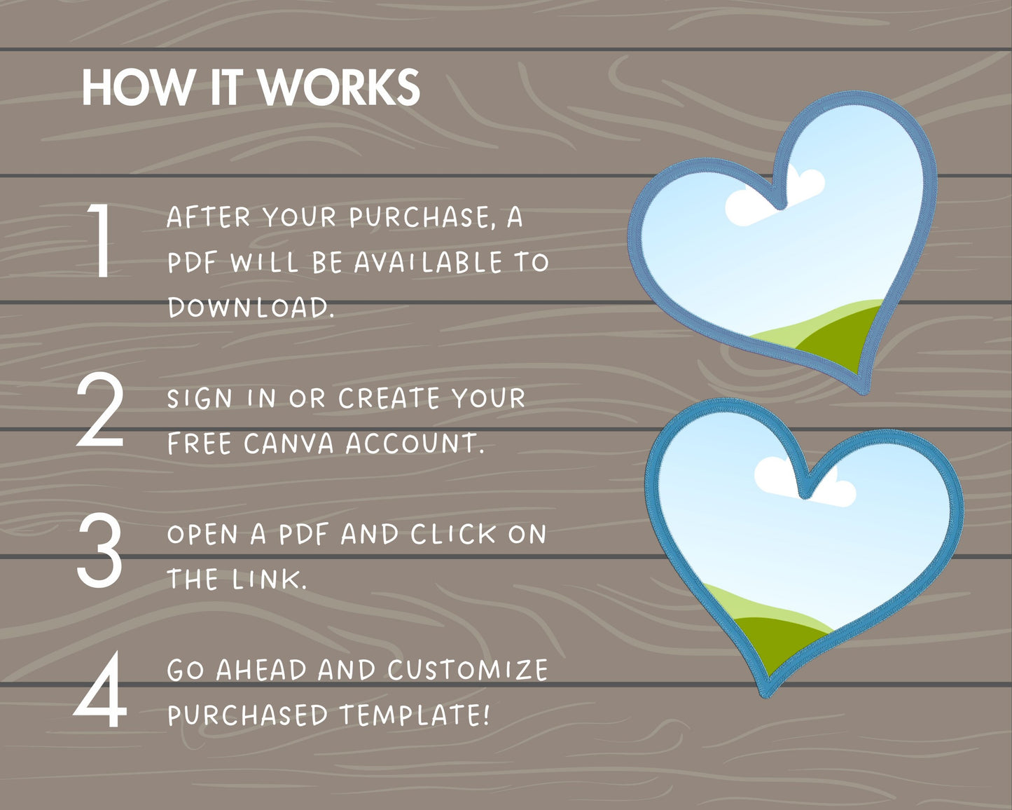 Design Your Own Faux Embroidery Heart, Digital Stitch Heart, Heart Applique, Canva Frames Bundle, Valentine Patch Duotone, Drag and Drop PNG