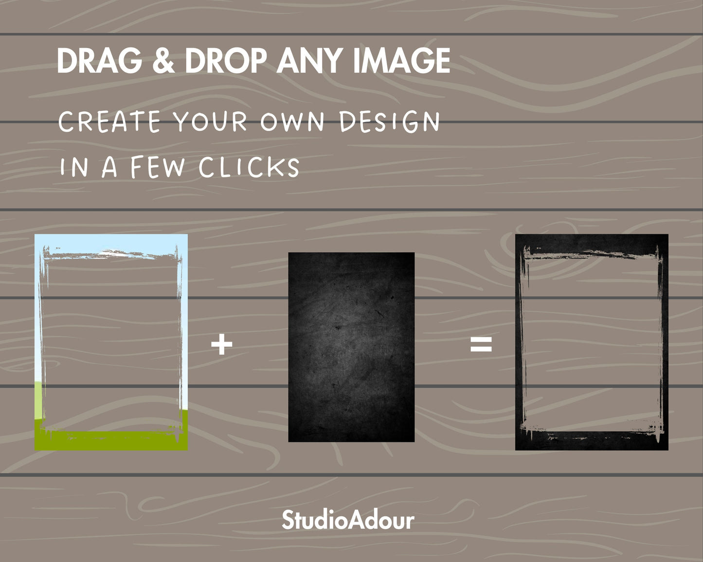 Design Your Own Grunge Edge Canva Frames, Grunge Border Canva Templates, Easy Drag and Drop, Weathered Border, Editable Aged Photo Frames