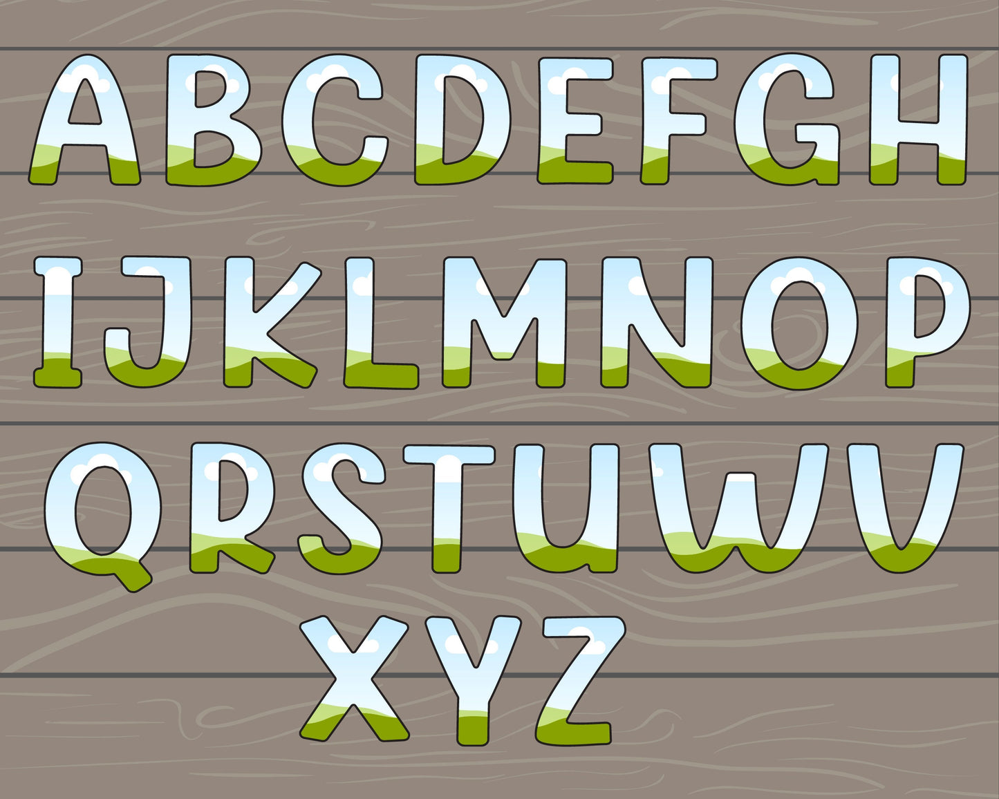 Design Your Own Doodle Letters on Canva, Doodle Alphabet Canva Template, Drag and Drop Letters, Editable Hand Drawn Letters, Canva Frames
