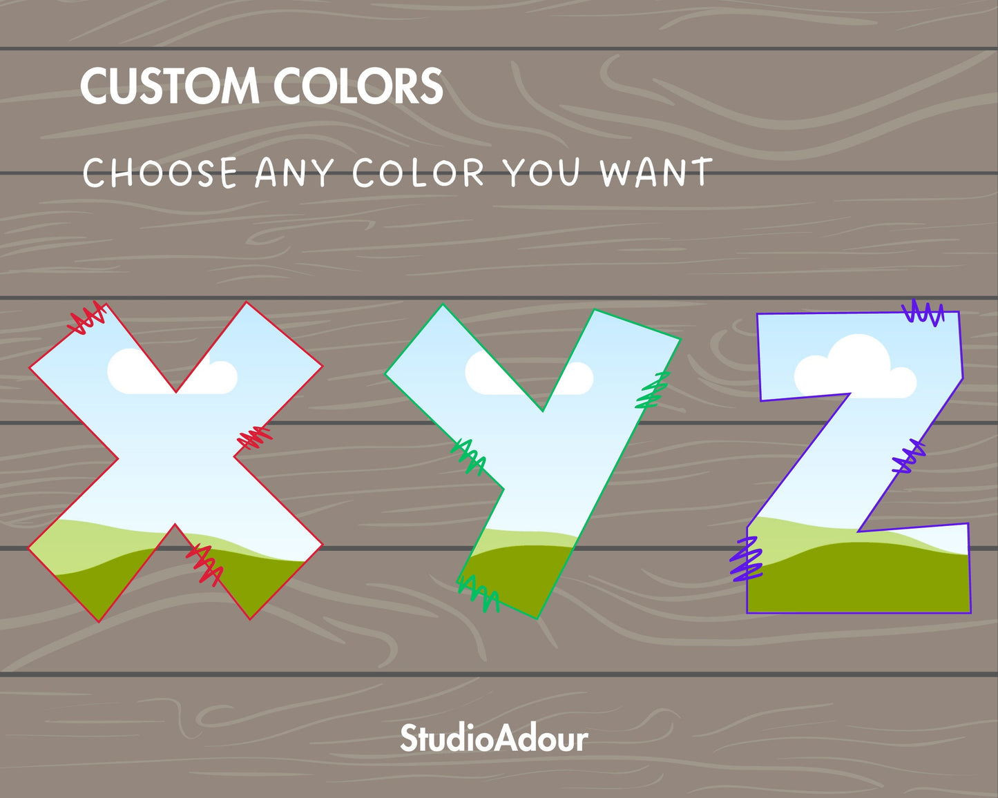 Design Your Own Doodle Letters on Canva, Doodle Alphabet Canva Template, Drag and Drop Canva Letters, Doodle Blank Letters, A-Z Canva Frames