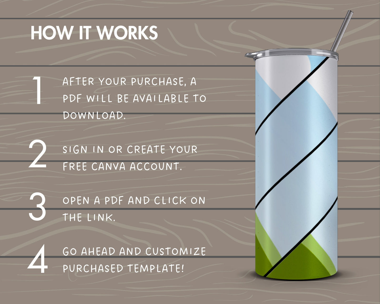 Design Your Own Stripes Pattern 20oz Skinny Tumbler Template, Editable Canva Template, Drag an Drop Burst Tumbler Template, Tumbler Wrap