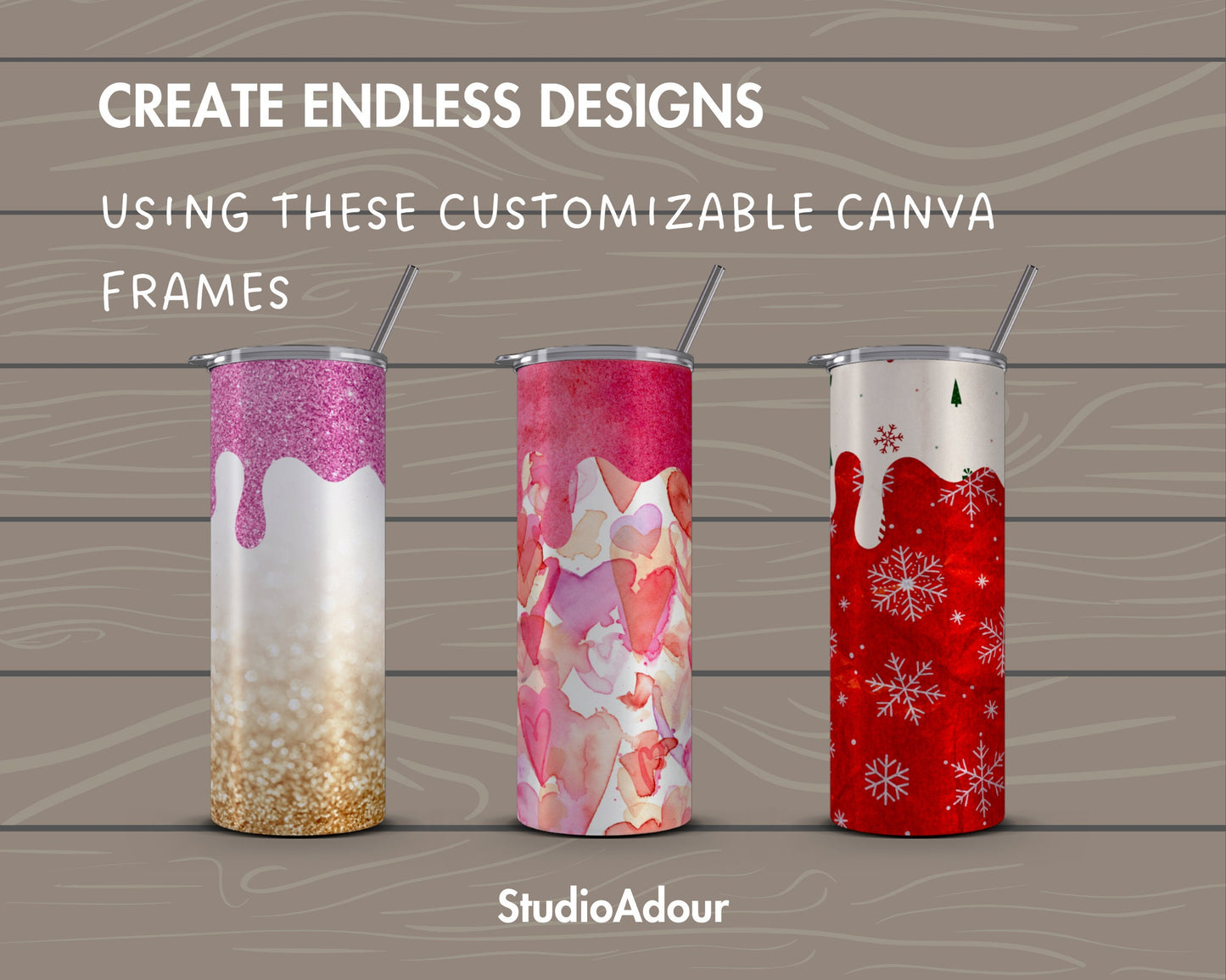 Drip Tumbler Editable Canva Template, Seamless 20oz Skinny Tumbler Wrap, Drag an Drop PNG, Burst Tumbler Template, Straight & Tapered Wrap