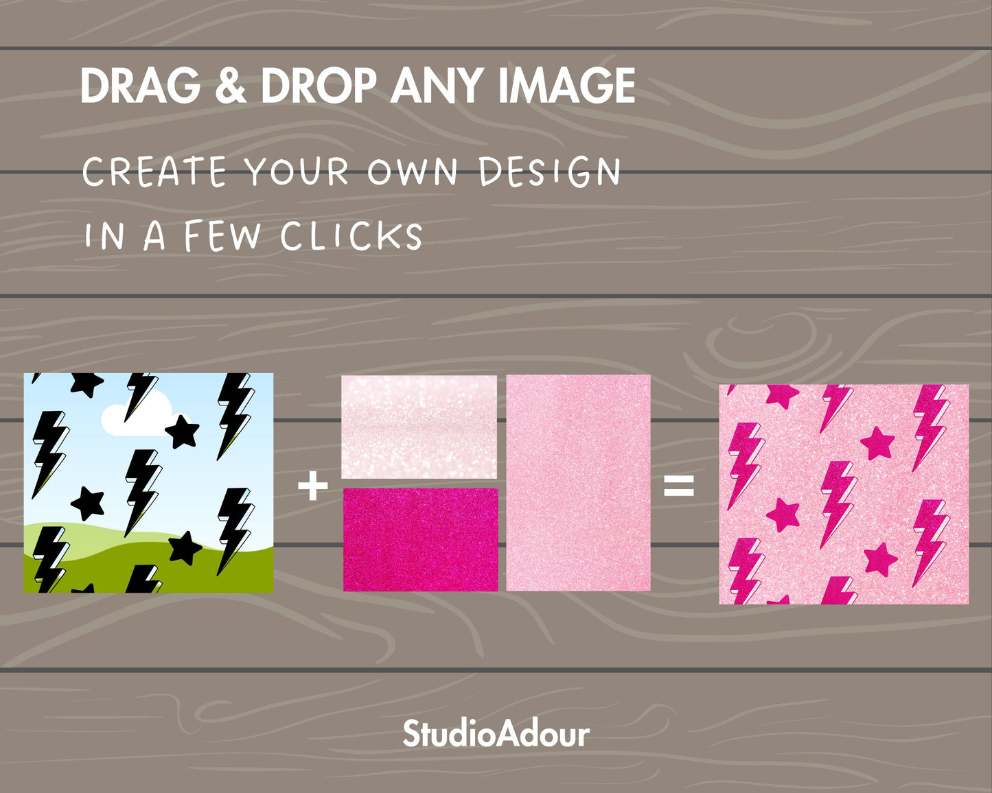 Design Your Own Lightning Bolt Tumbler Template, 20oz Skinny Tumbler Canva Template, Drag and Drop Photo, Burst Template, Tumbler Wrap