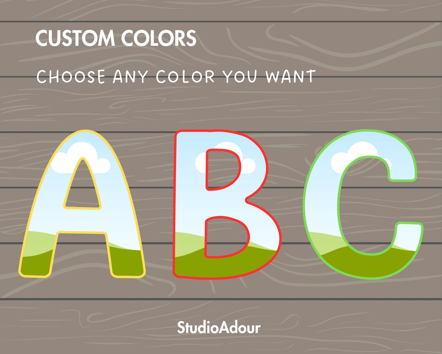 Design Your Own Doodle Letters on Canva, Doodle Alphabet Canva Template, Drag and Drop Letters, Editable Hand Drawn Letters, Canva Frames