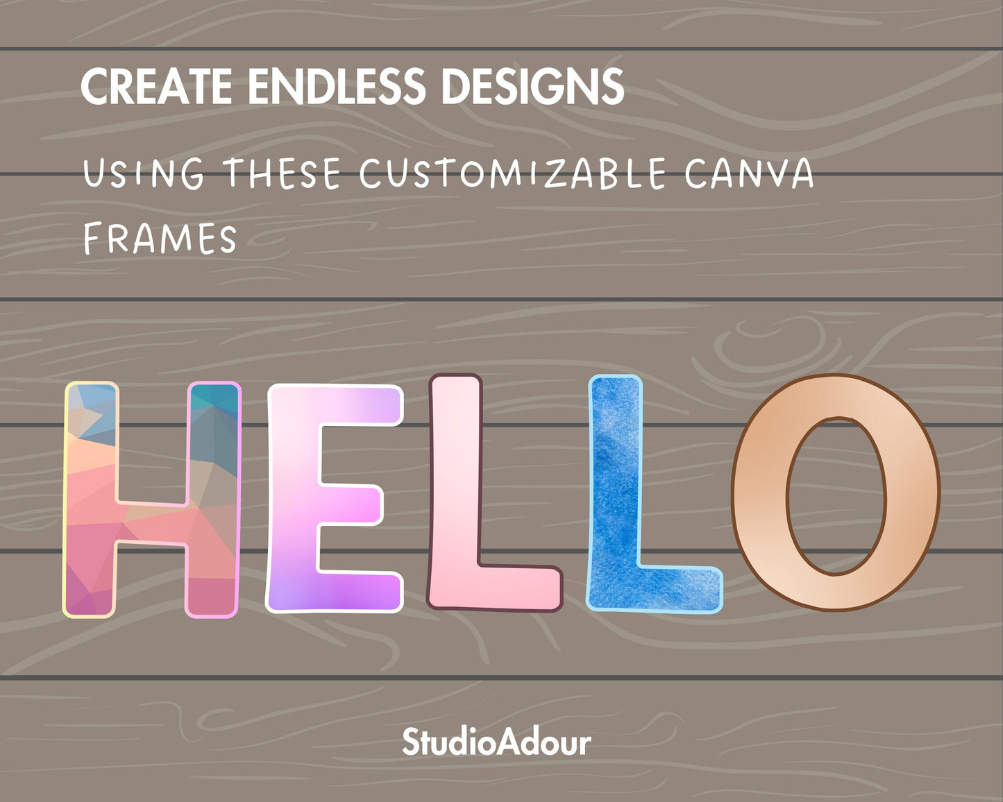 Design Your Own Doodle Letters on Canva, Doodle Alphabet Canva Template, Drag and Drop Letters, Editable Hand Drawn Letters, Canva Frames