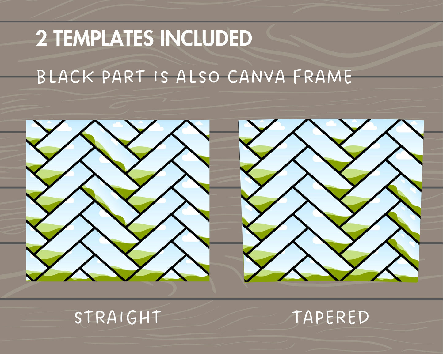 Design Your Own Herringbone Burst Tumbler Template, 20oz Straight Skinny Tumbler Canva Template, Drag and Drop, Seamless Skinny Tumbler Wrap
