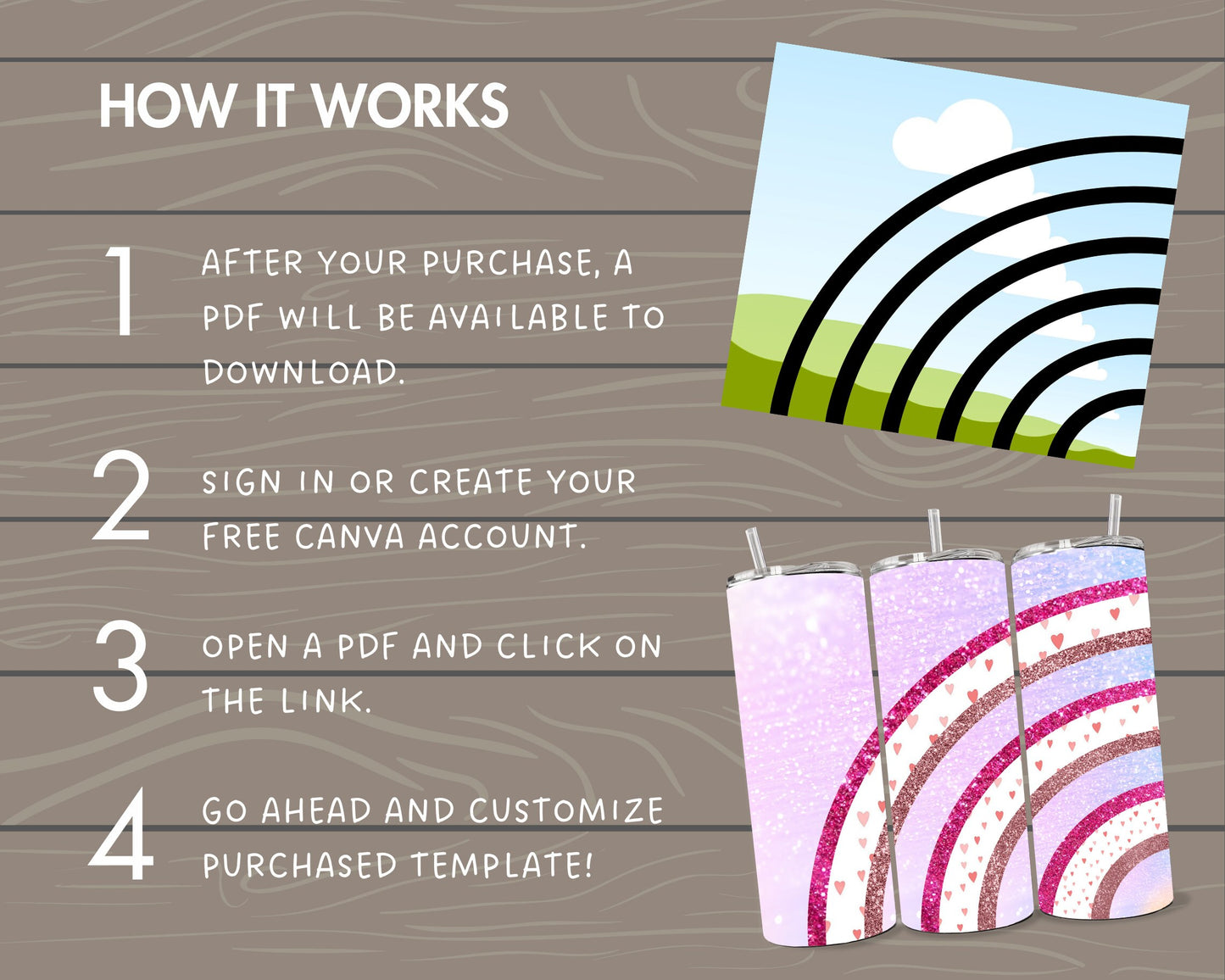Stripes Tumbler Editable Canva Template, 20oz Skinny Tumbler Wrap, Drag an Drop PNG, Burst Tumbler Template, Straight & Tapered Wrap