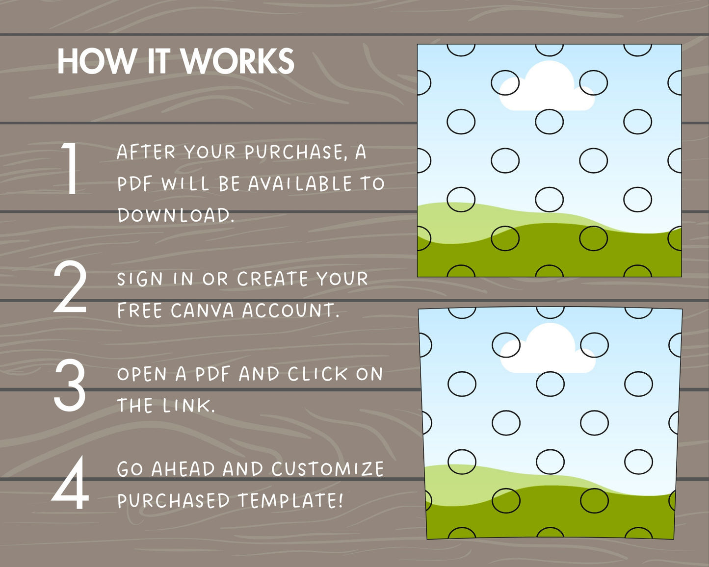 Polka Dot Tumbler Editable Canva Template, Seamless 20oz Skinny Tumbler Wrap, Drag and Drop, Burst Tumbler Template, DIY Canva Tumbler Wrap