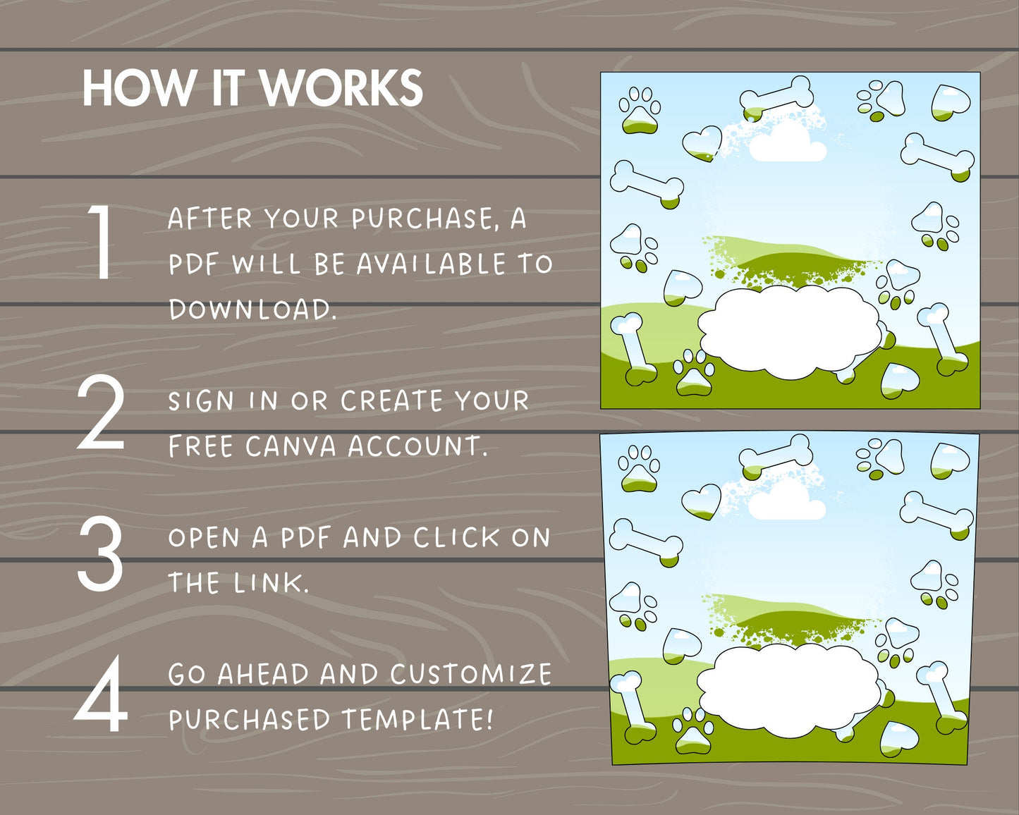 Dog Photo Tumbler Editable Canva Template, 20oz Skinny Tumbler Wrap, Drag an Drop PNG, Burst Tumbler Template, Straight & Tapered DIY Wrap