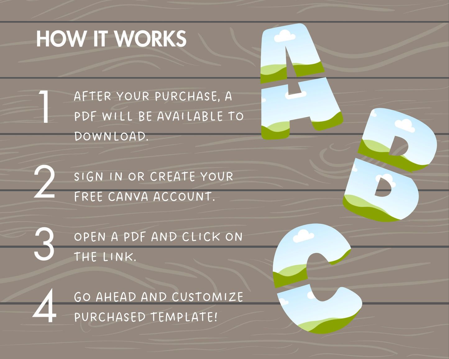 Split Canva Alphabet, Stencil Letters and Numbers, Drag and Drop, Canva Frames Bundle, DIY Letters Frames Canva, Editable Canva Letters