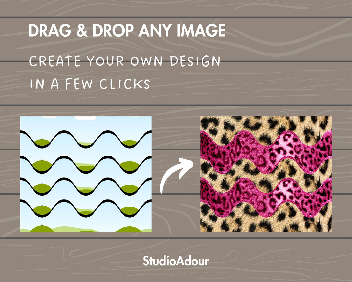 Design Your Own Waves Burst Tumbler Template, 20oz Straight Skinny Tumbler Canva Template, Drag and Drop, Wavy Seamless Tumbler Wrap