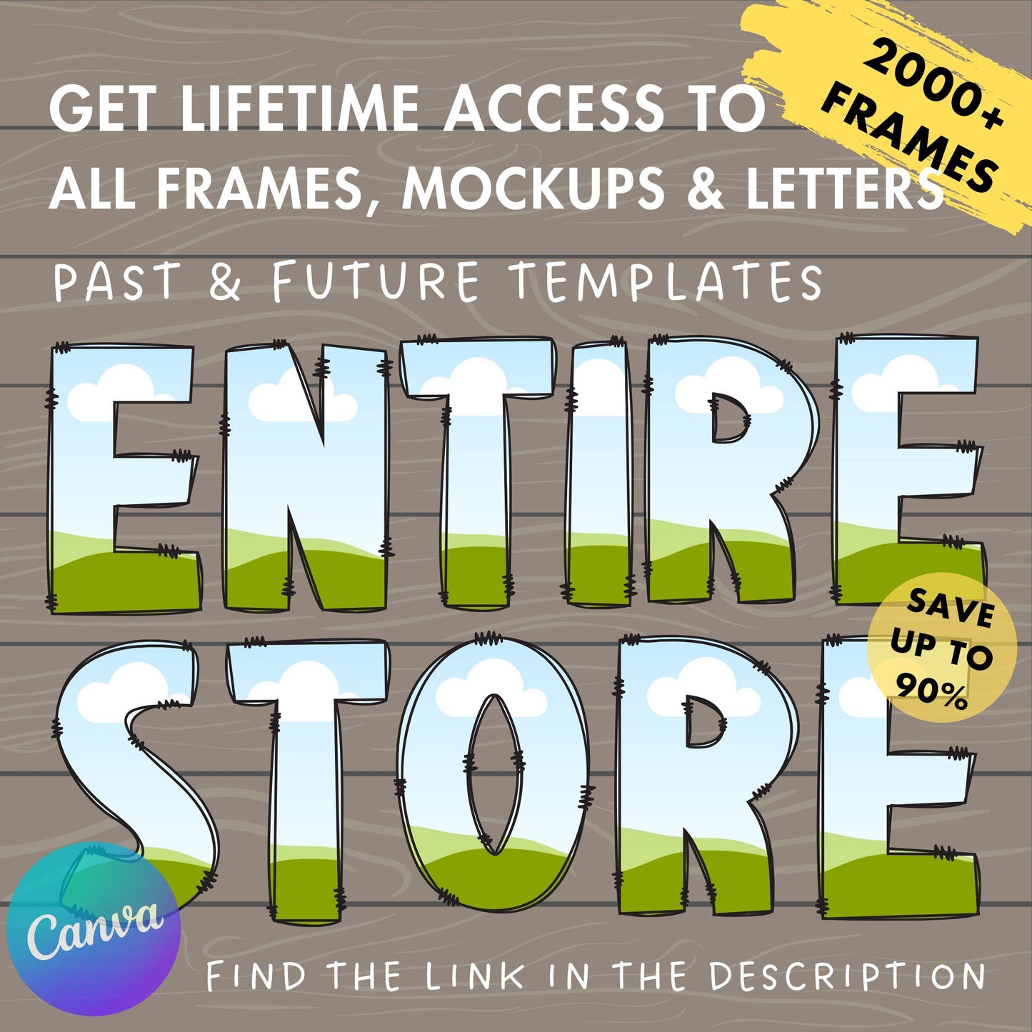 Design Your Own 3D Letters on Canva, 3D Alphabet Canva Template, Drag and Drop, Editable Canva Alphabet, Canva Frames Bundle, Digital Letter