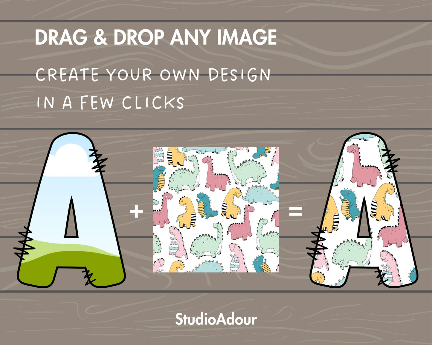 Design Your Own Doodle Letters on Canva, Doodle Alphabet Canva Template, Drag and Drop, Editable Canva Alphabet, Canva Frames Bundle