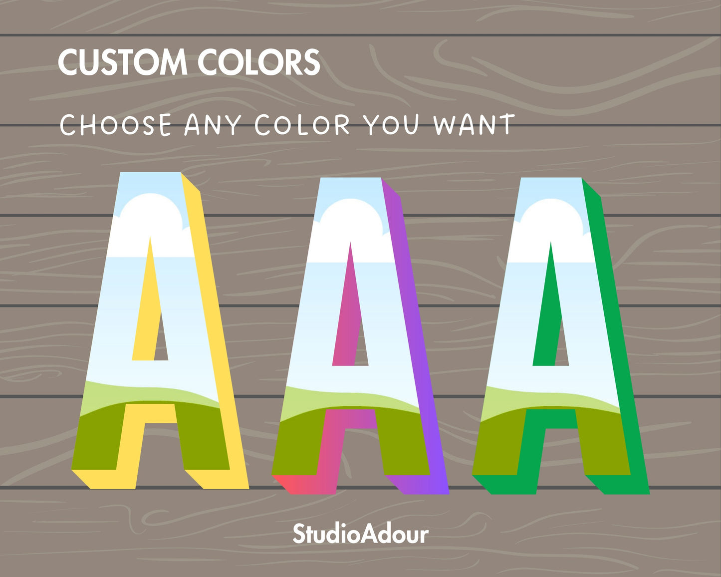 Design Your Own 3D Letters on Canva, 3D Alphabet Canva Template, Drag and Drop, Editable Canva Alphabet, Canva Frames Bundle, Digital Letter