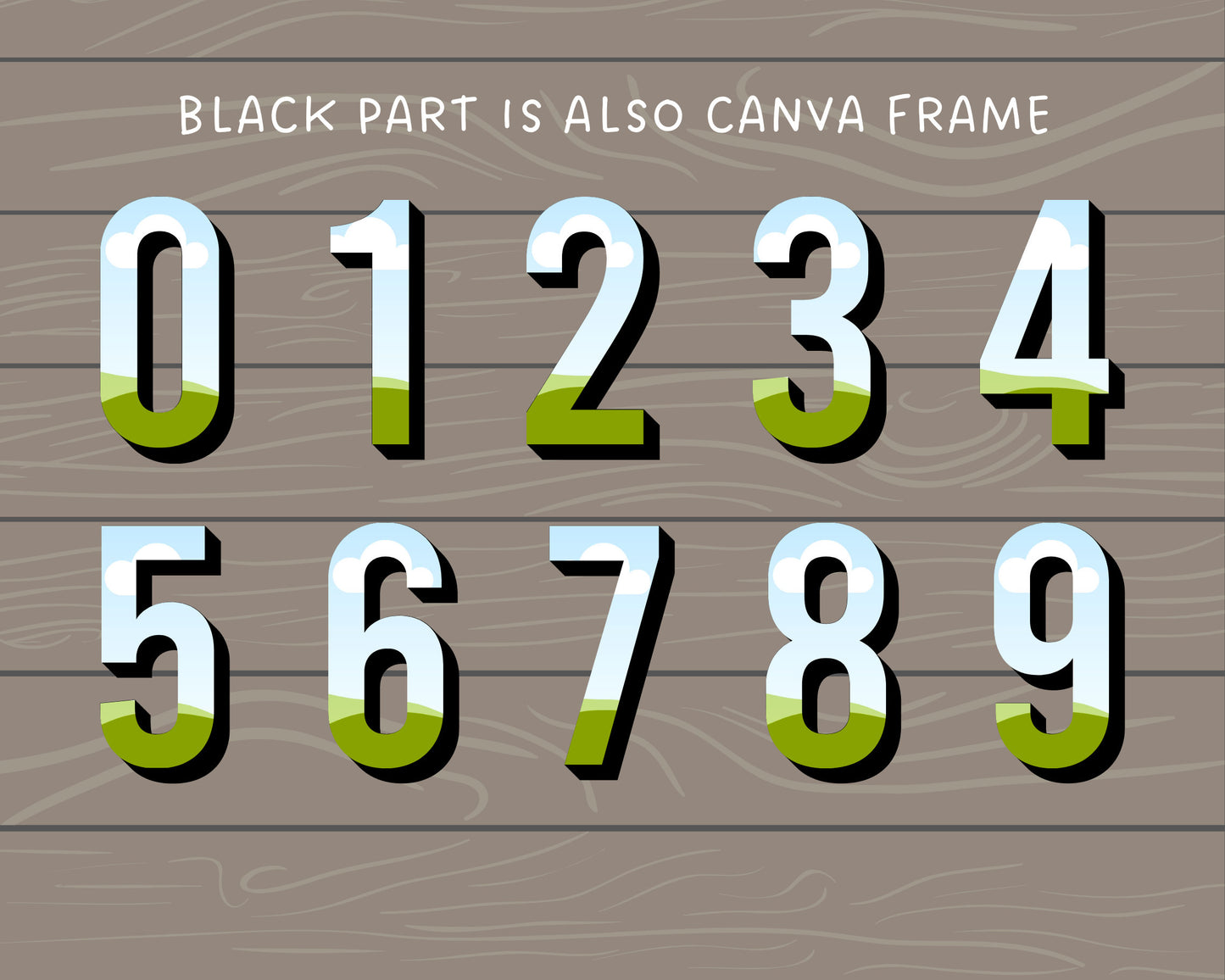 Design Your Own 3D Letters on Canva, 3D Alphabet Canva Template, Drag and Drop, Editable Canva Alphabet, Canva Frames Bundle, Digital Letter