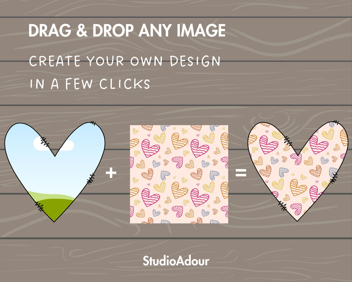 Design Your Own Doodle Heart on Canva, Heart Love Canva Template, Easy Drag and Drop Editable Canva Frames, Heart Bundle, Valentine's Day