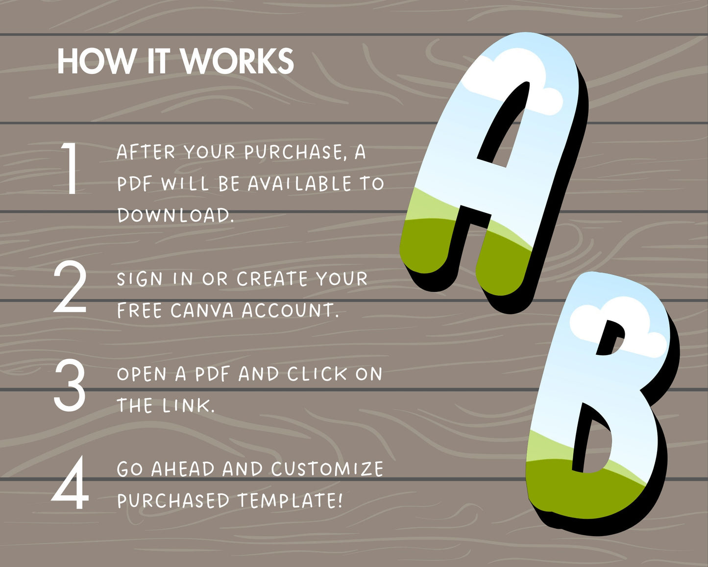 Design Your Own Doodle Letters on Canva, Outline Alphabet Canva Template, Drag and Drop, Shadow Effect Canva Alphabet, Canva Frames Bundle