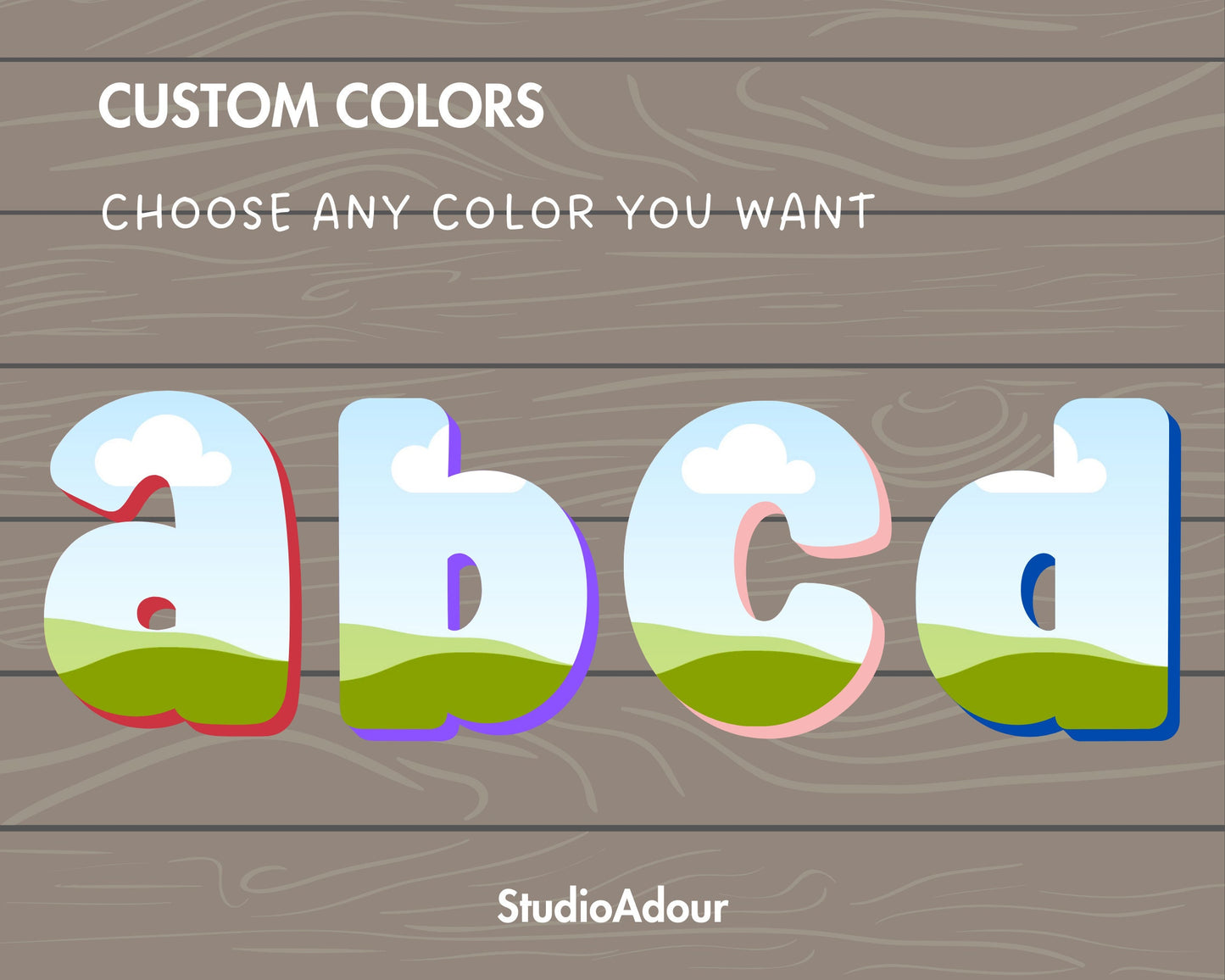 Design Your Own Doodle Letters on Canva, Doodle Alphabet Canva Template, Drag and Drop, Editable Canva Alphabet, Canva Frames Bundle, DIY