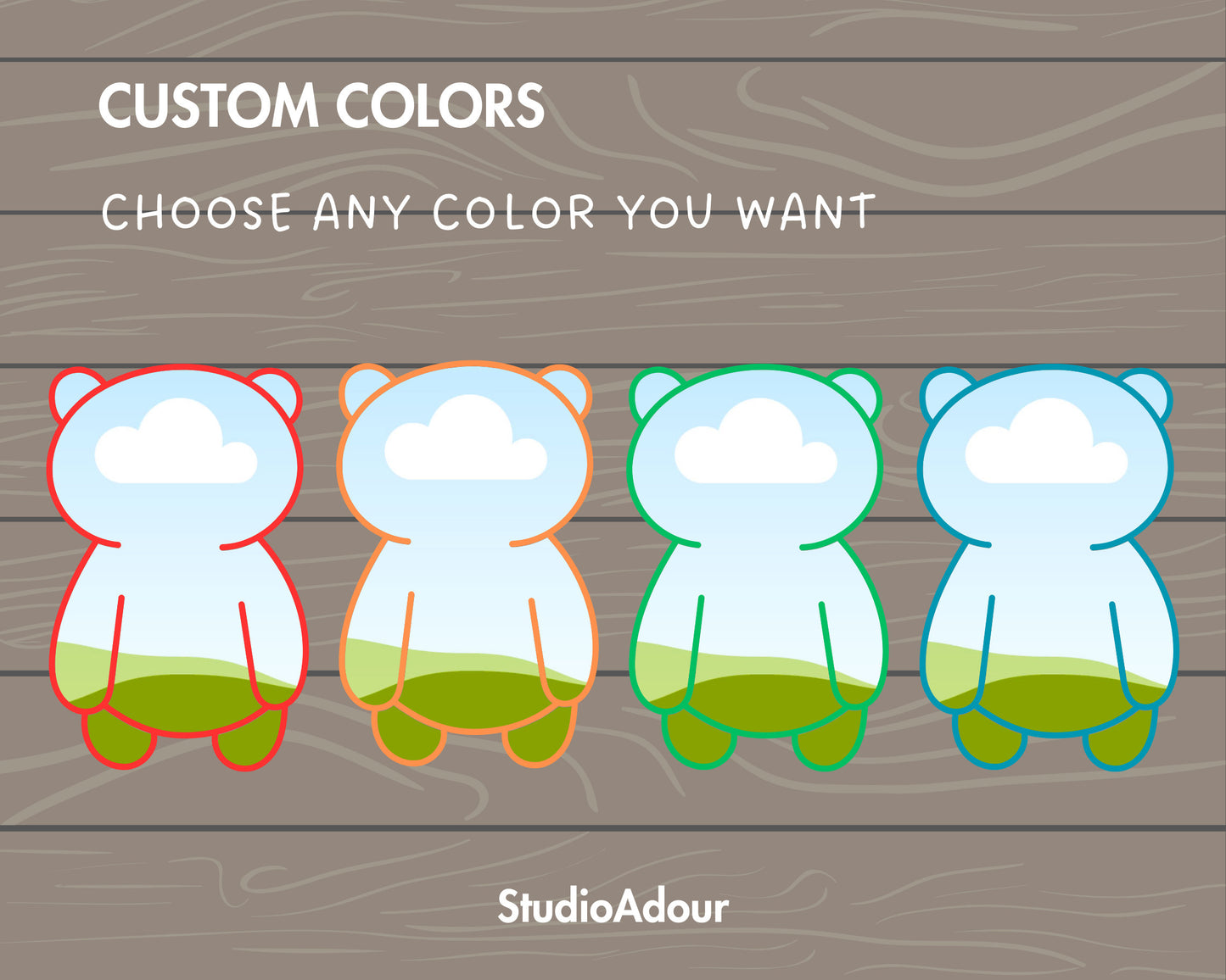 Design Your Own Teddy Bear Canva Frames, Cartoon Bear Templates, Drag and Drop, Editable Bear, Teddy Bear Clipart, Teddy Bear Silhouette