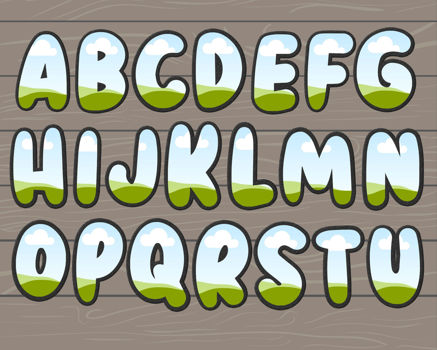 Digital Stitch Alphabet Canva, Faux Embroidery Applique Letters and Numbers, Drag and Drop, Canva Frames Bundle, DIY Letters Frames Canva