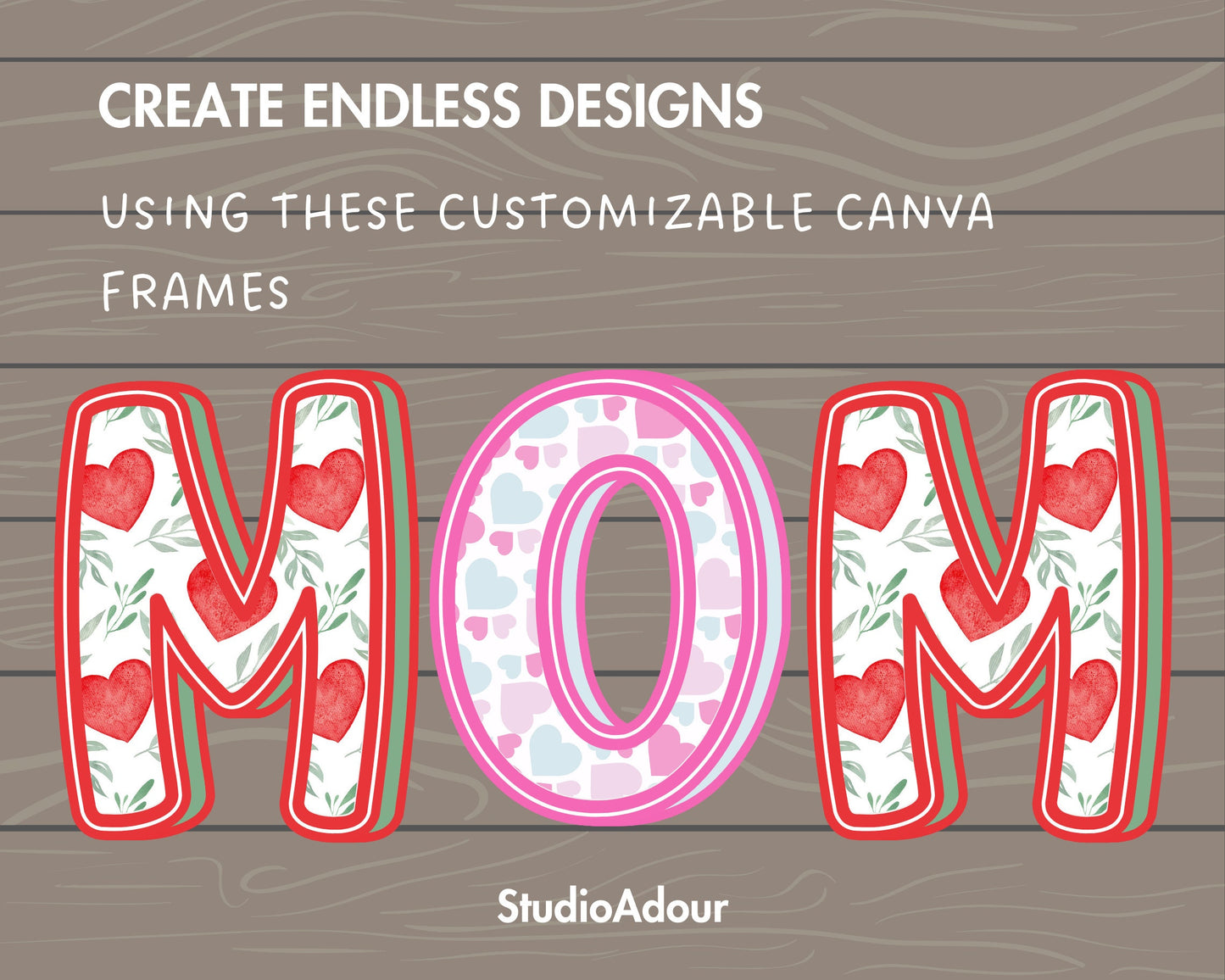 Design Your Own Doodle Alphabet on Canva, Doodle Letters & Numbers Canva Template, Drag and Drop, Editable Cartoon Letters, DIY Doodle Canva