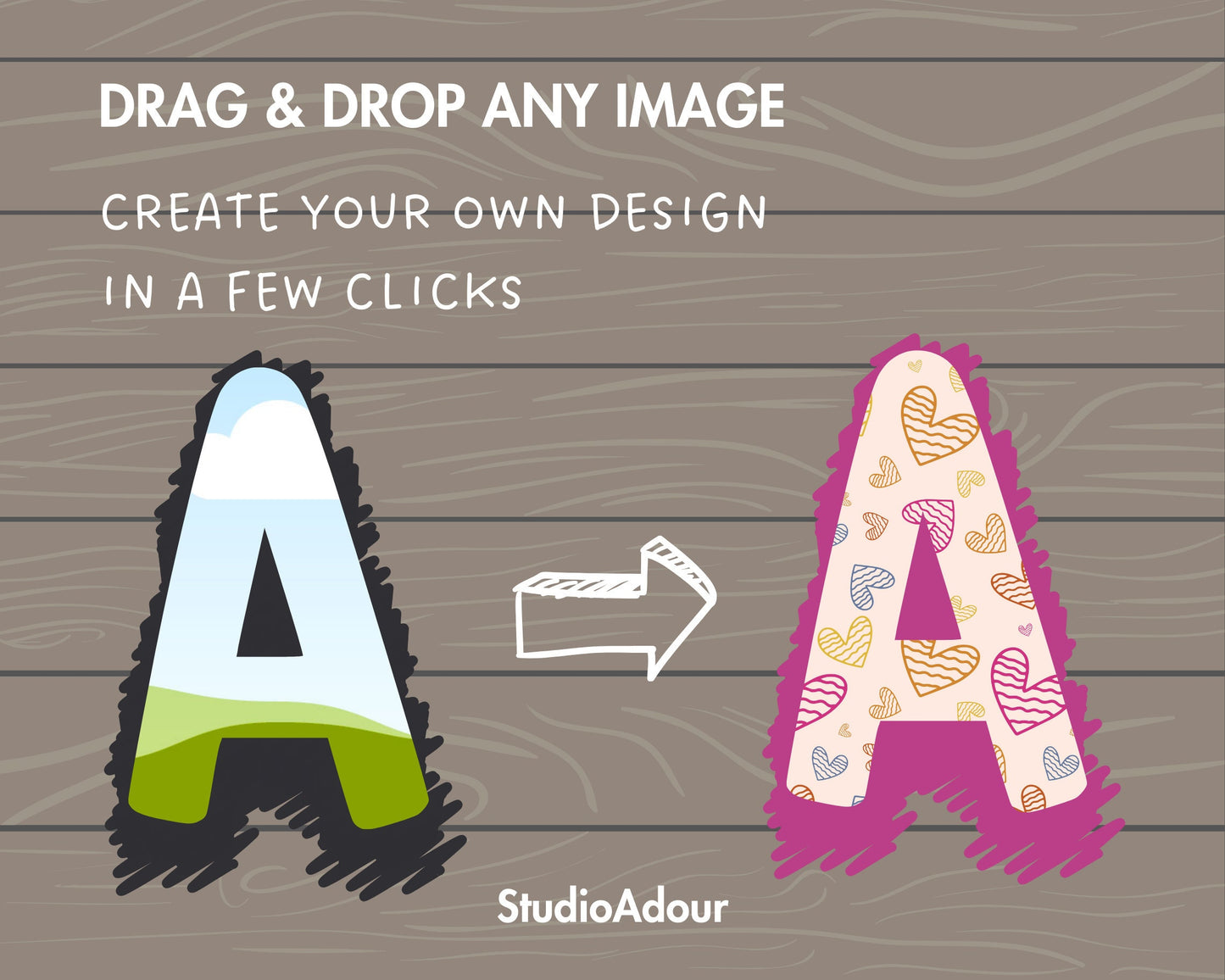 Design Your Own Scribble Alphabet on Canva, Doodle Letters & Numbers Canva Template, Drag and Drop, Editable Retro Letters, Pencil Letters