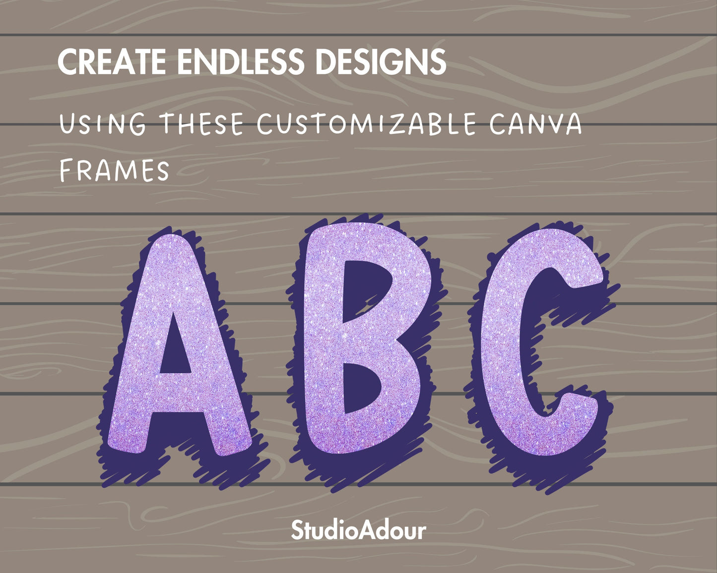 Design Your Own Scribble Alphabet on Canva, Doodle Letters & Numbers Canva Template, Drag and Drop, Editable Retro Letters, Pencil Letters