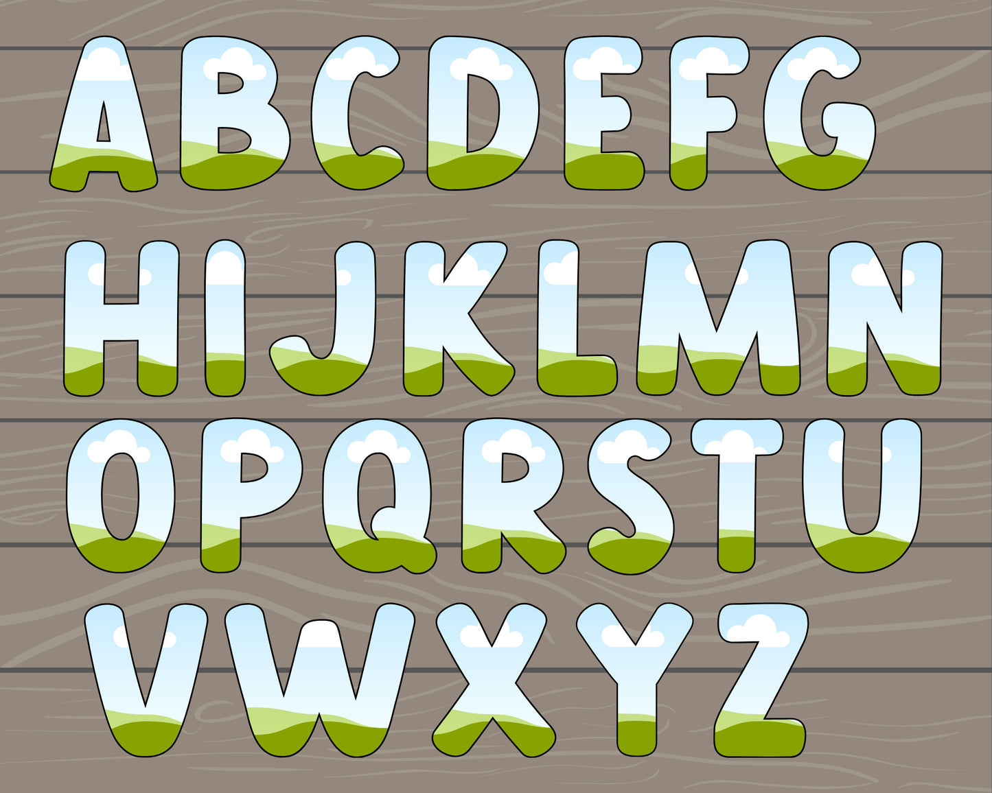Design Your Own Doodle Letters on Canva, Doodle Alphabet Canva Template, Drag and Drop, Editable Canva Font, Canva Frames Bundle, Letter PNG