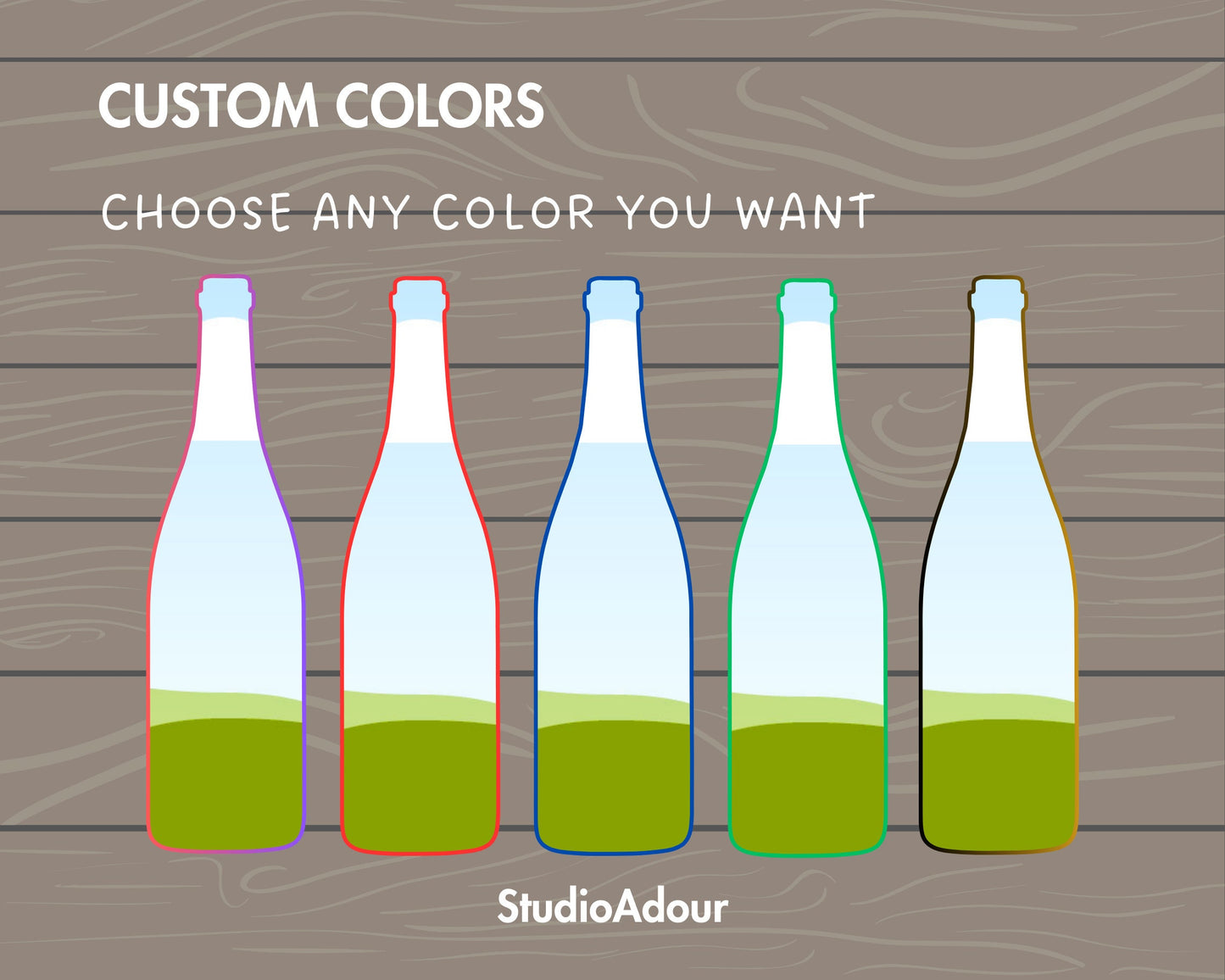 Design Your Own Wine Bottle on Canva, Wine Bottle Templates, Drag and Drop Canva Frames Bundle, Wine Clipart, Editable Alcohol Bottle