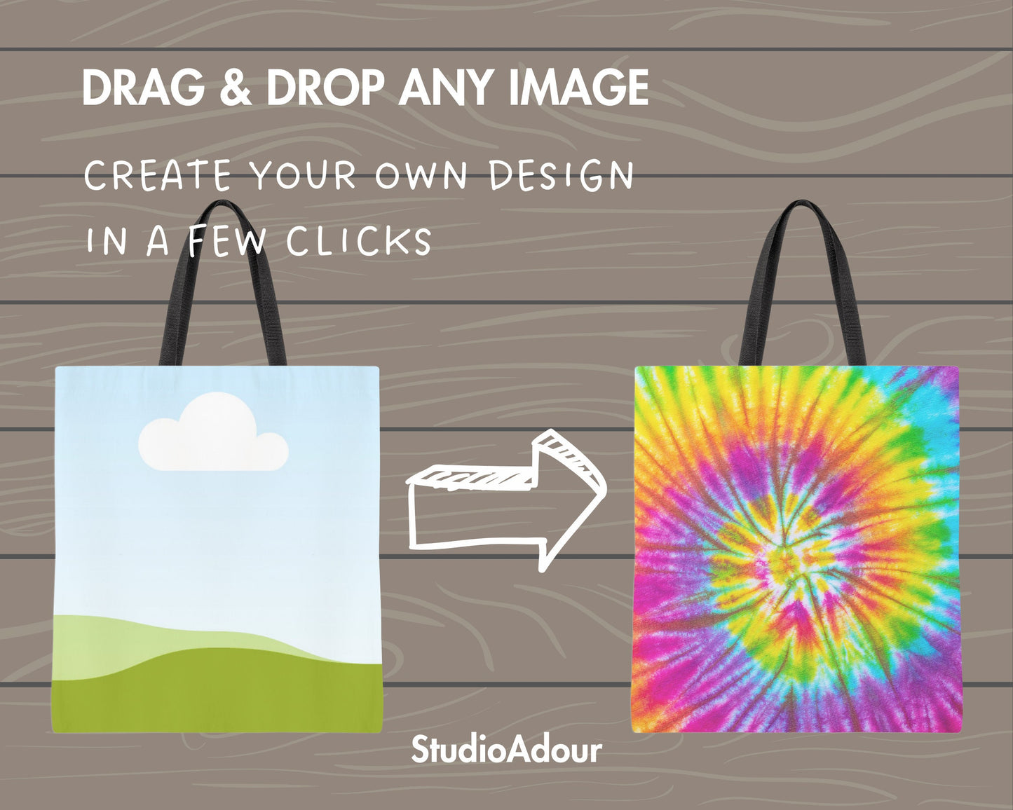 Tote Bag Canva Mockup, Canvas Tote Canva Template, Drag and Drop, All Over Print, Shopping Tote, Realistic Tote Canva Mockup, Custom Color