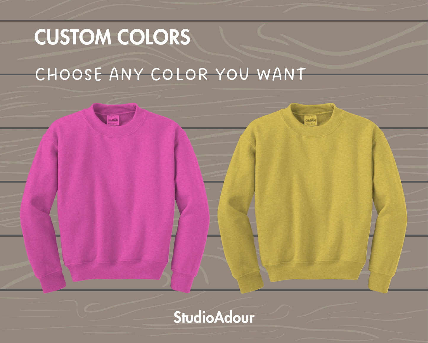 Glidan Sweatshirt Canva Mockup, Sweatshirt Canva Template, Easy Drag and Drop, Realistic Mockup, Realistic Jumper Canva Mockup, Gildan 18000