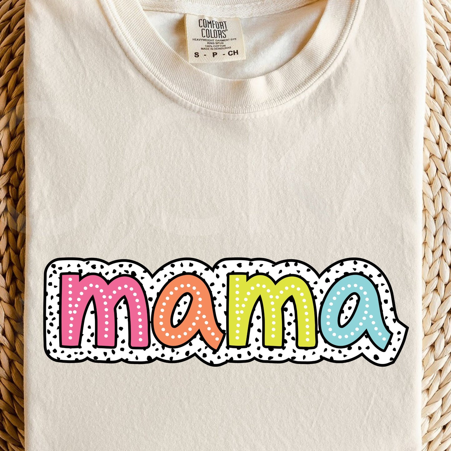 Mama SVG, Doodle Mama PNG, Bright Doodle, Dalmatian Dots, Mother's Day Design, Mom Shirt, Sublimation Design, Trendy Mom PNG, Commercial Use