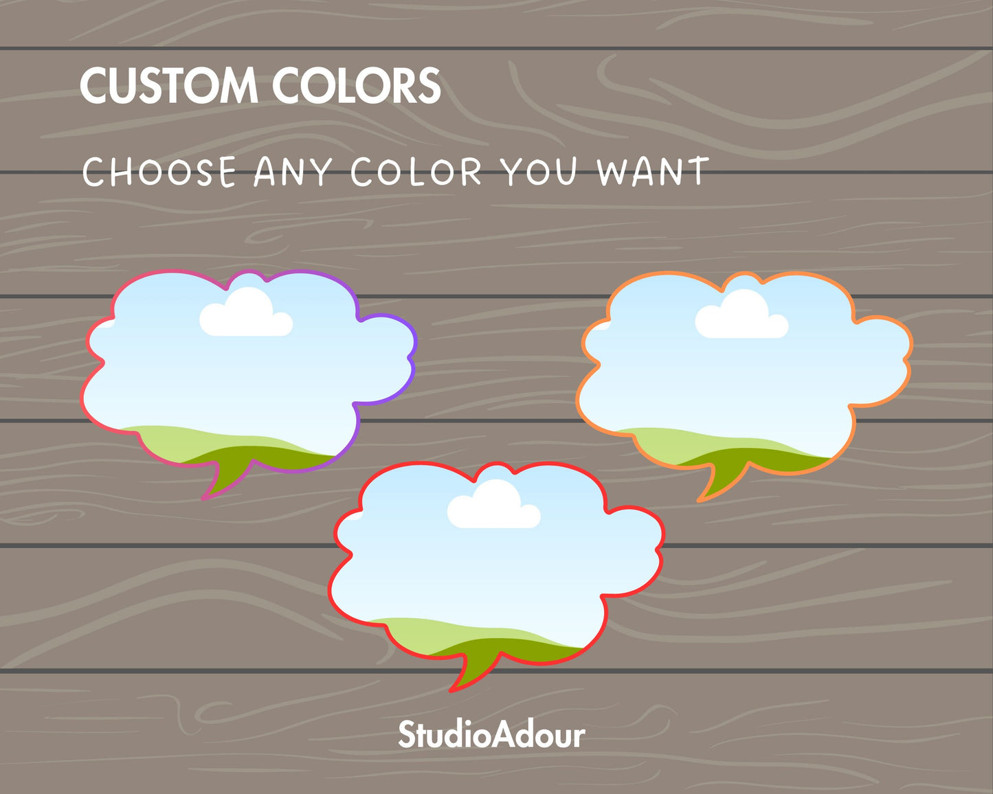 Design Your Own Chat Bubble Canva Frame, Editable Text Bubble Template, Canva Frames Bundle, Drag and Drop, Cartoon Chat Clouds, Comic Text