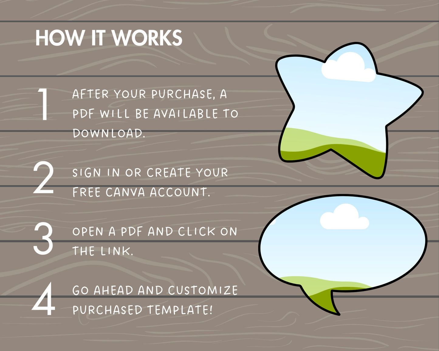 Design Your Own Chat Bubble Canva Frame, Editable Text Bubble Template, Canva Frames Bundle, Drag and Drop, Cartoon Chat Clouds, Comic Text