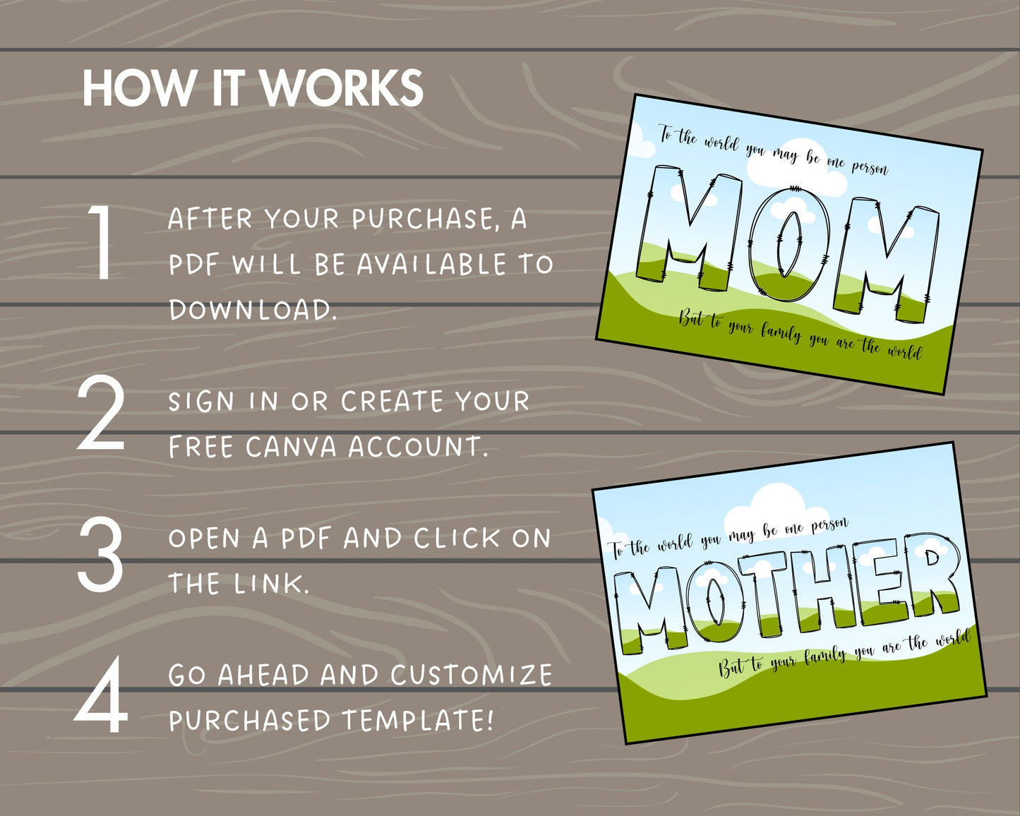 Design Your Own Mama Canva Frames, Mother's Day Canva Template, Drag and Drop, Editable Canva Doodle Mom, Doodle Mama Bundle, Mom Quote